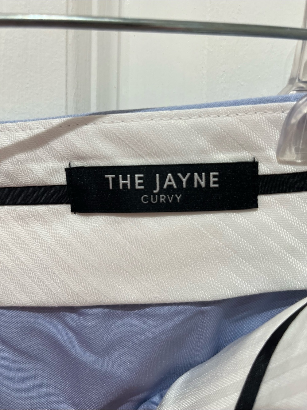 NWT Ann Taylor The Jayne Trouser in Blue Hydrangea Size 8 Curvy - Picture 11 of 12